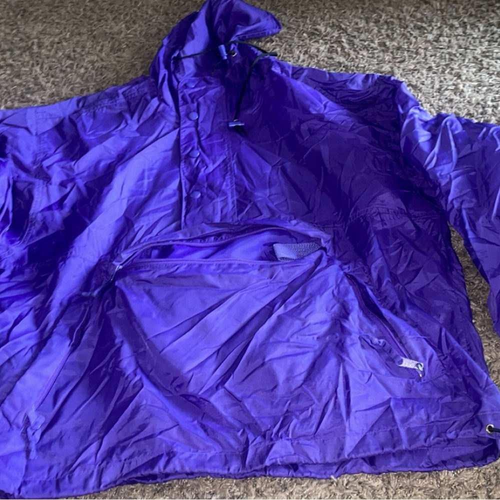 Dash Sport Vintage Purple Anorak Windbreaker Jacket sz M 90s
